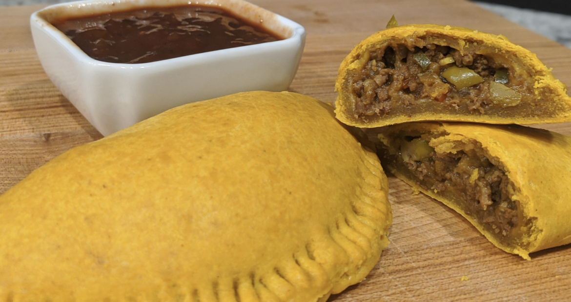 Empanadas de carne a la jamaiquina