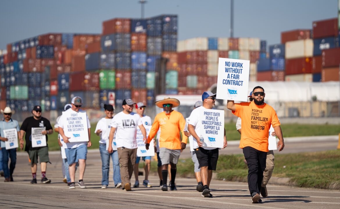 port of houston protest Huelga en Houston