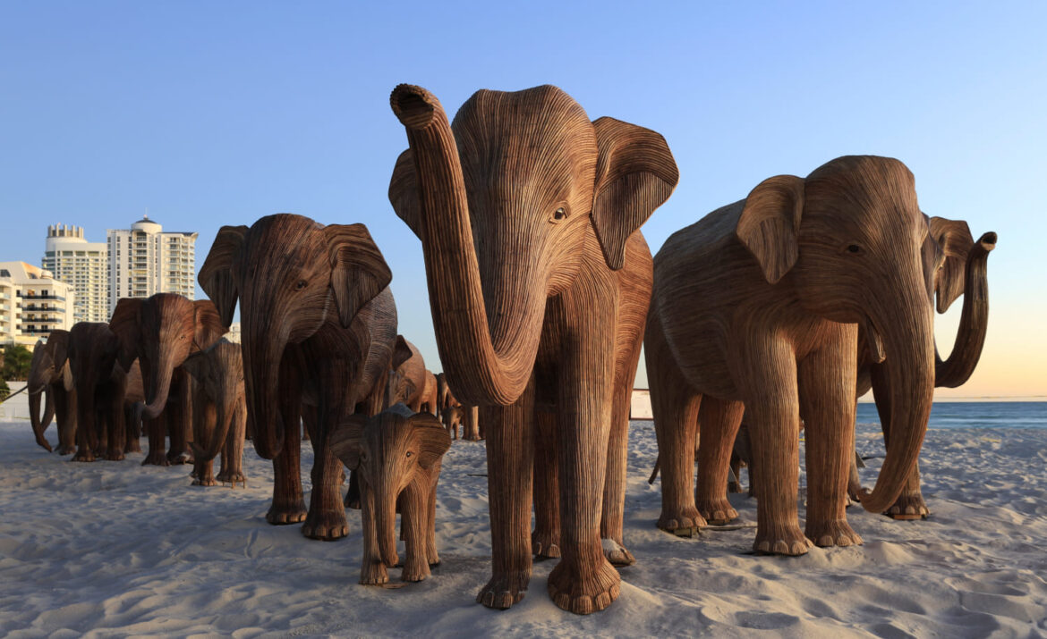 The great elephant migration 1 Elefantes en Houston 2025: Gran Migración en Hermann Park