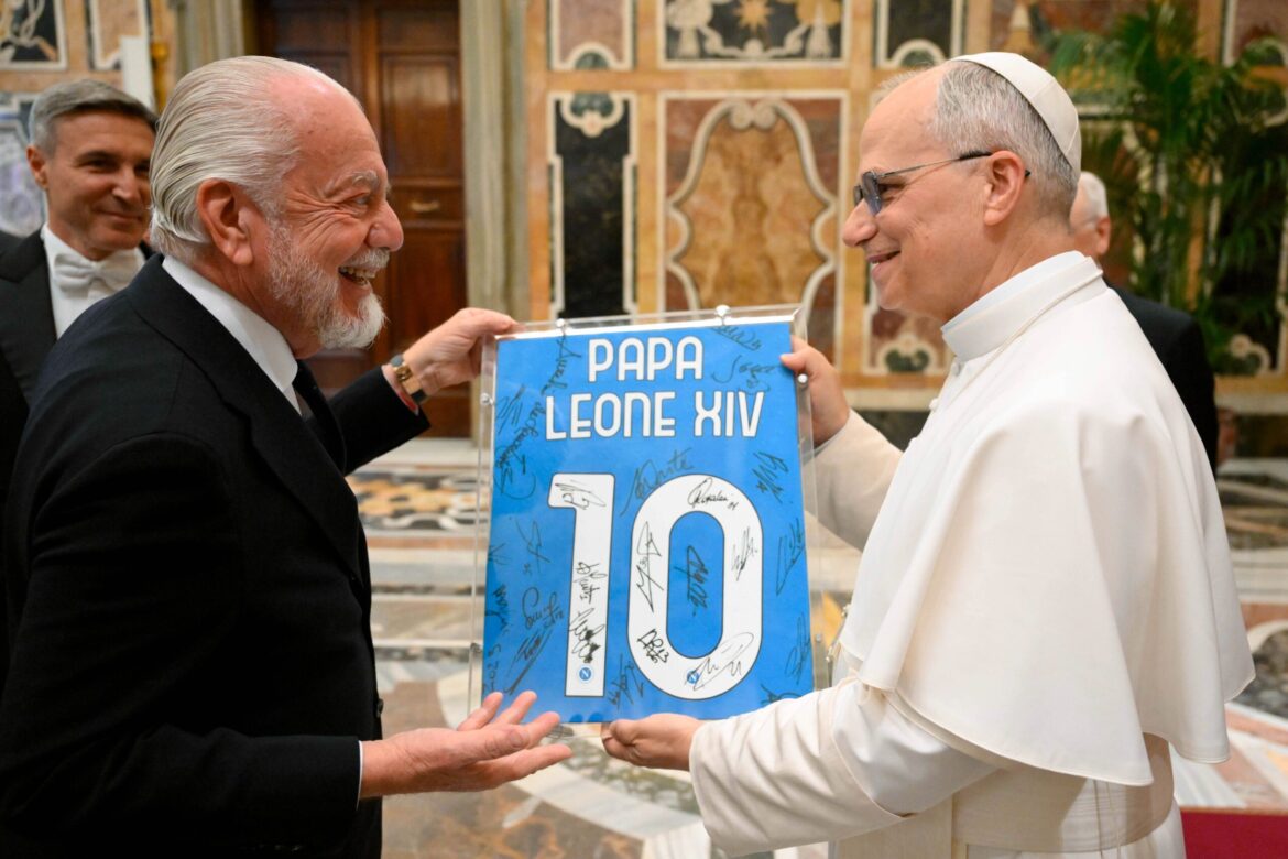 POPE LEO XIV MEETING WITH NAPOLI SOCCER TEAM