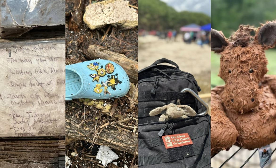 FOUND ON THE GUADALUPE RIVER 2025 Familias buscan objetos perdidos tras inundaciones en 2025