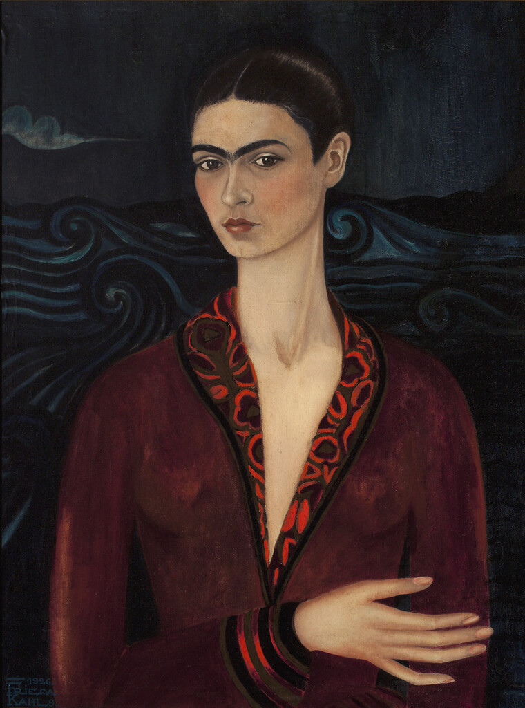 02_Frida Kahlo, Self-Portrait (in a Velvet Dress),1926