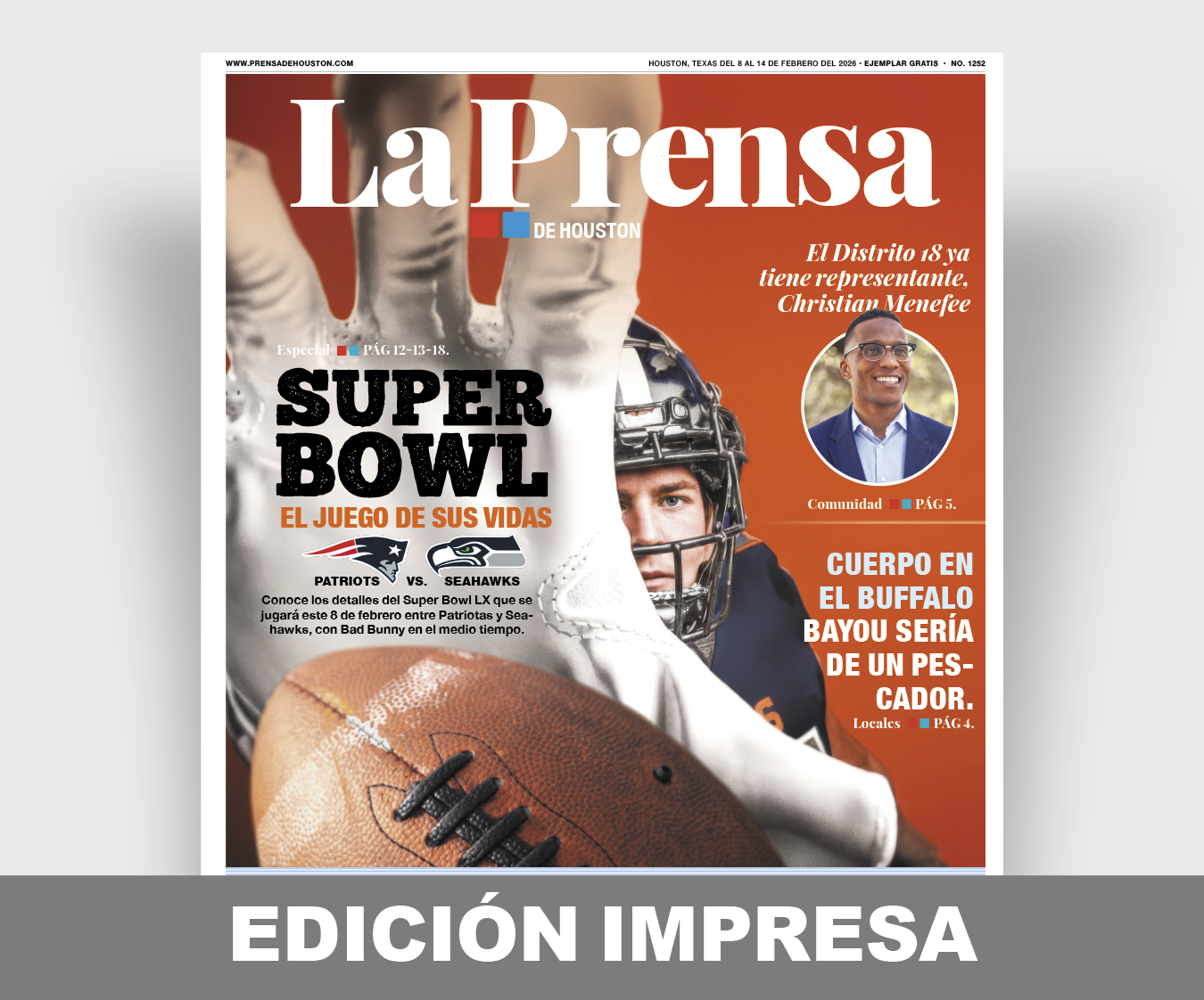 Edición impresa de La Prensa de Houston