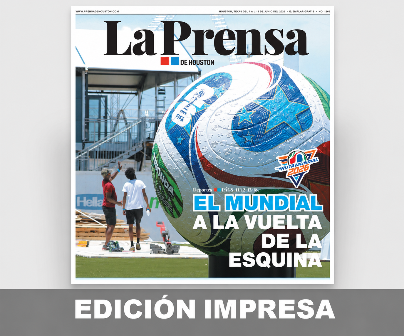 Edición impresa de La Prensa de Houston