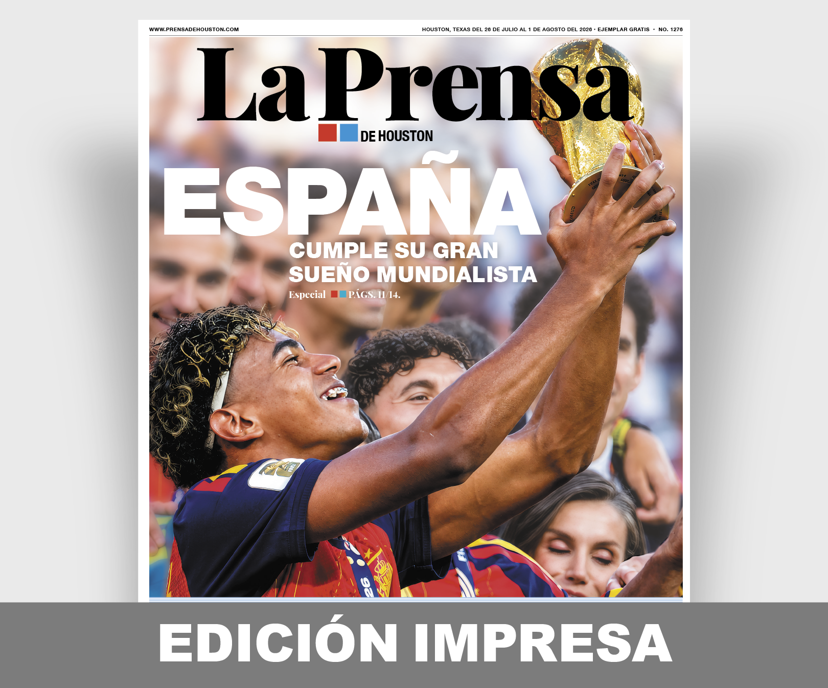 Edición impresa de La Prensa de Houston