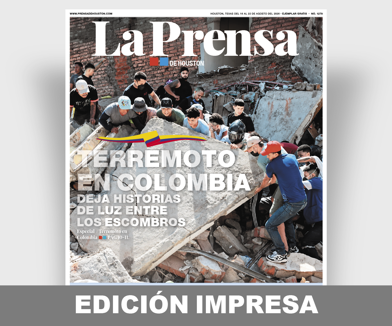 Edición impresa de La Prensa de Houston