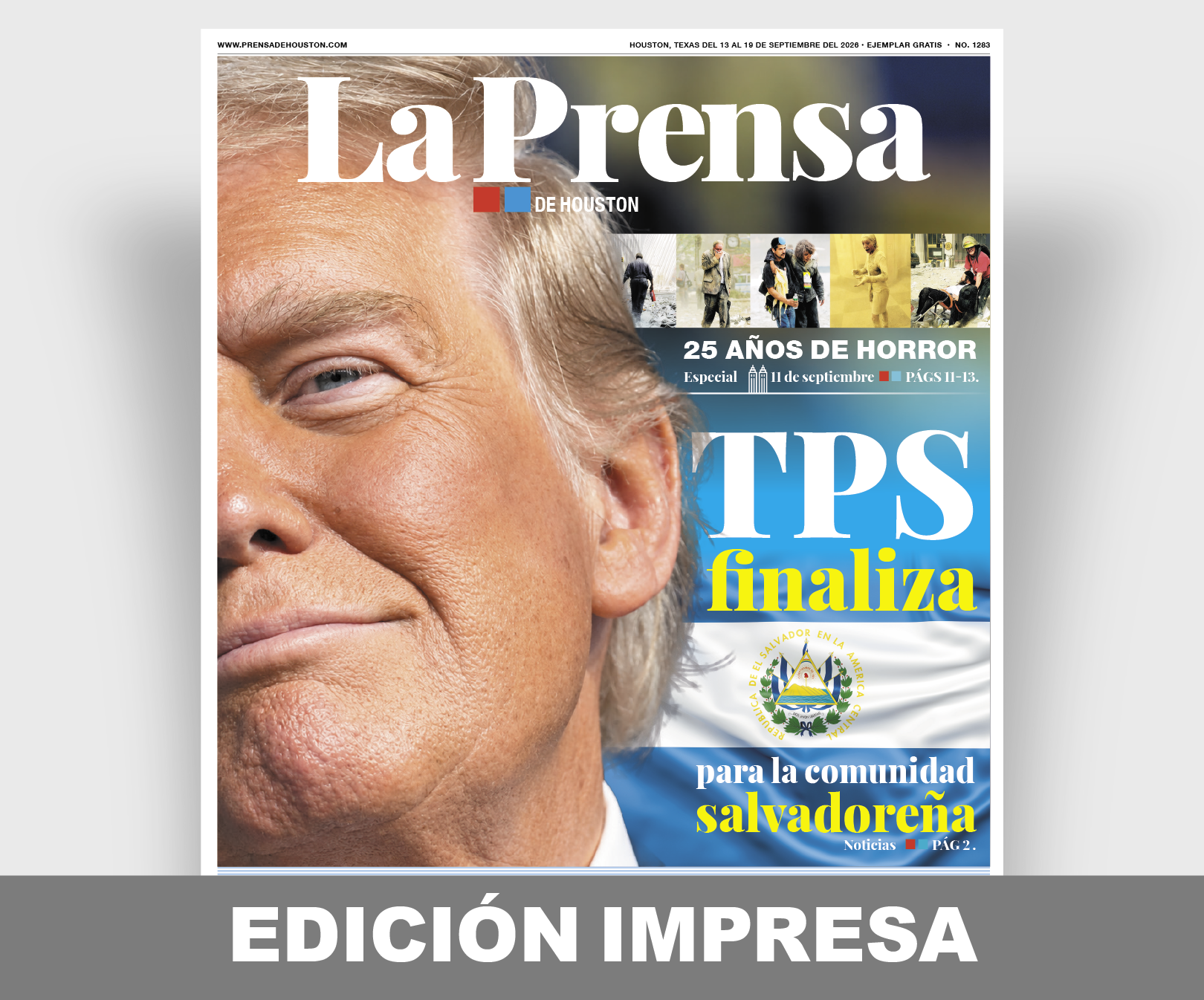 Edición impresa de La Prensa de Houston