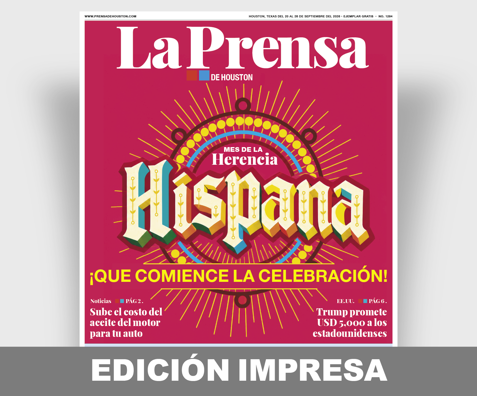 Edición impresa de La Prensa de Houston