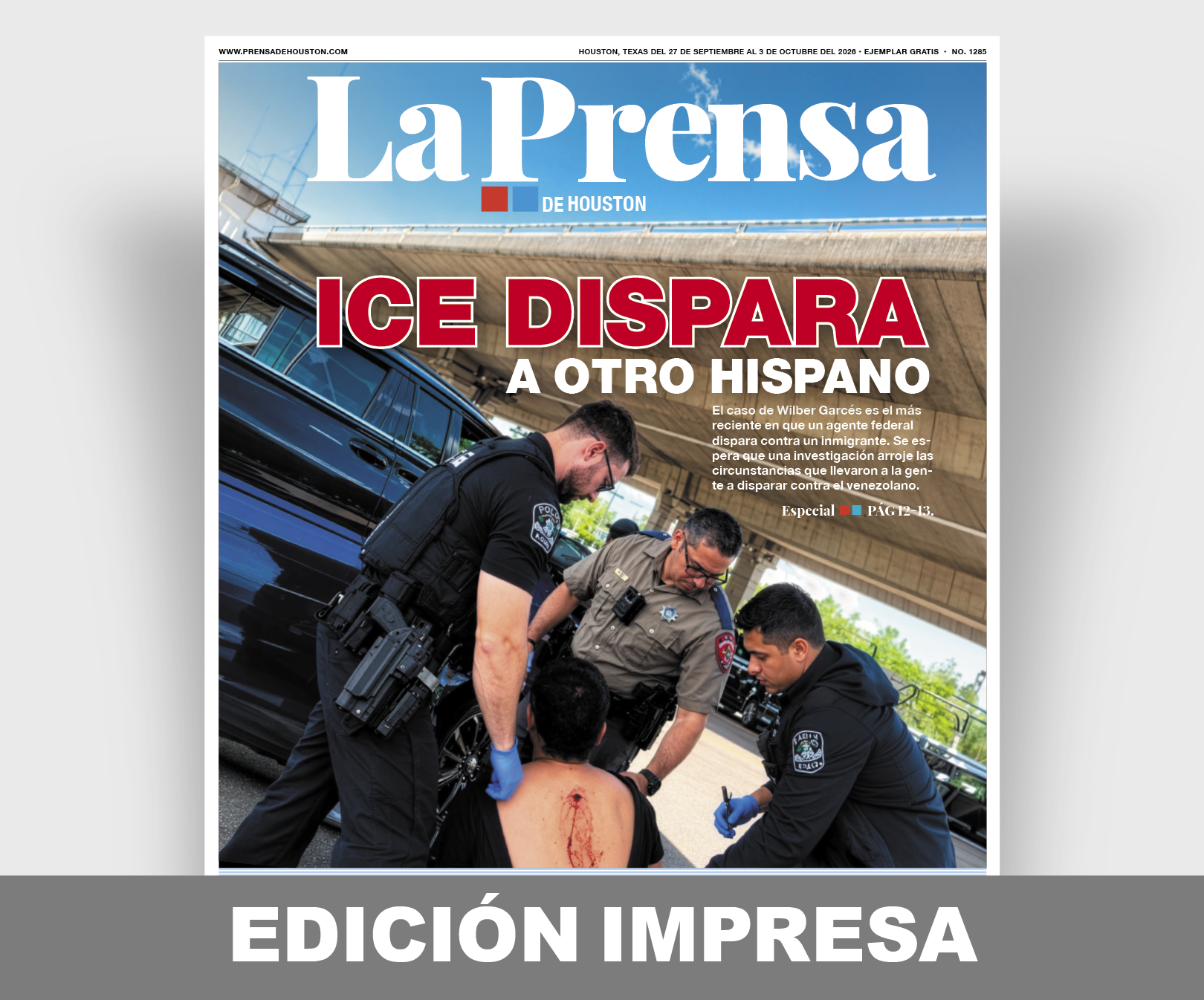 Edición impresa de La Prensa de Houston