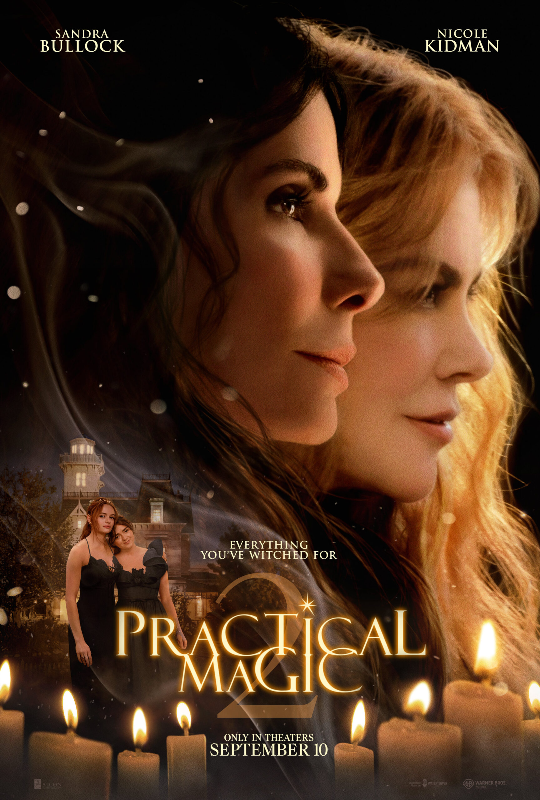 Póster oficial de Practical Magic 2 con Sandra Bullock y Nicole Kidman