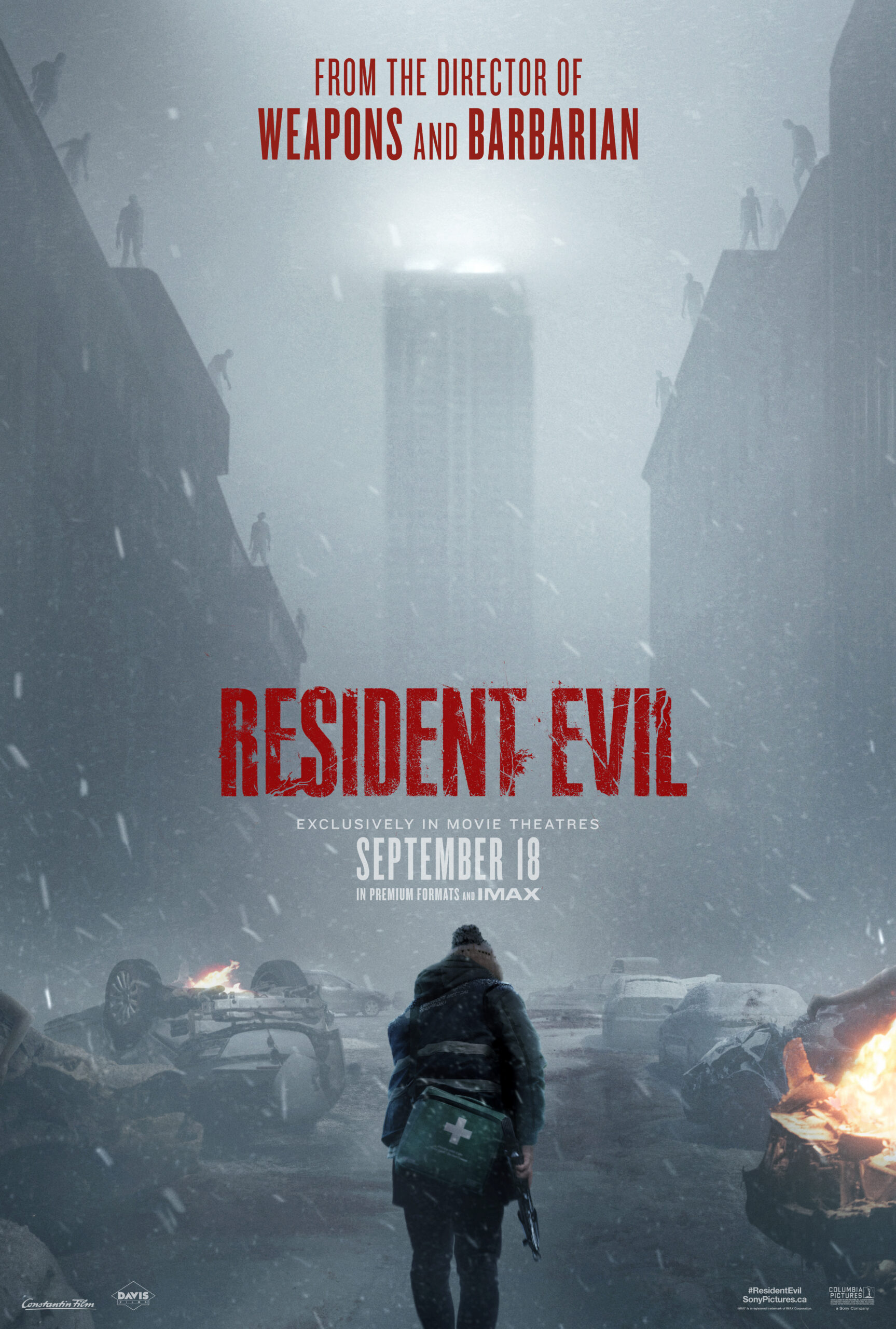 Póster oficial de Resident Evil 2026, película dirigida por Zach Cregger
