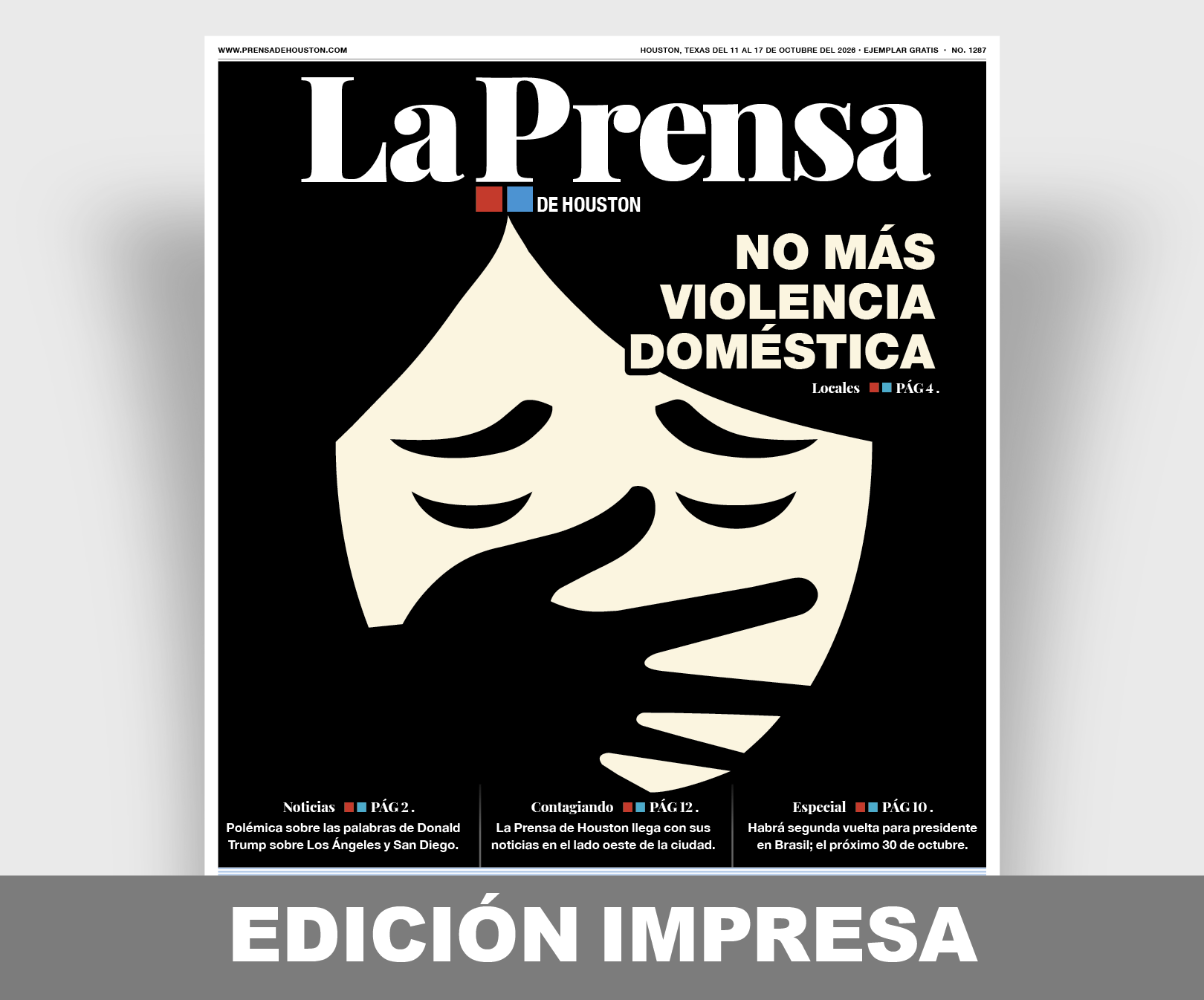 Edición impresa de La Prensa de Houston