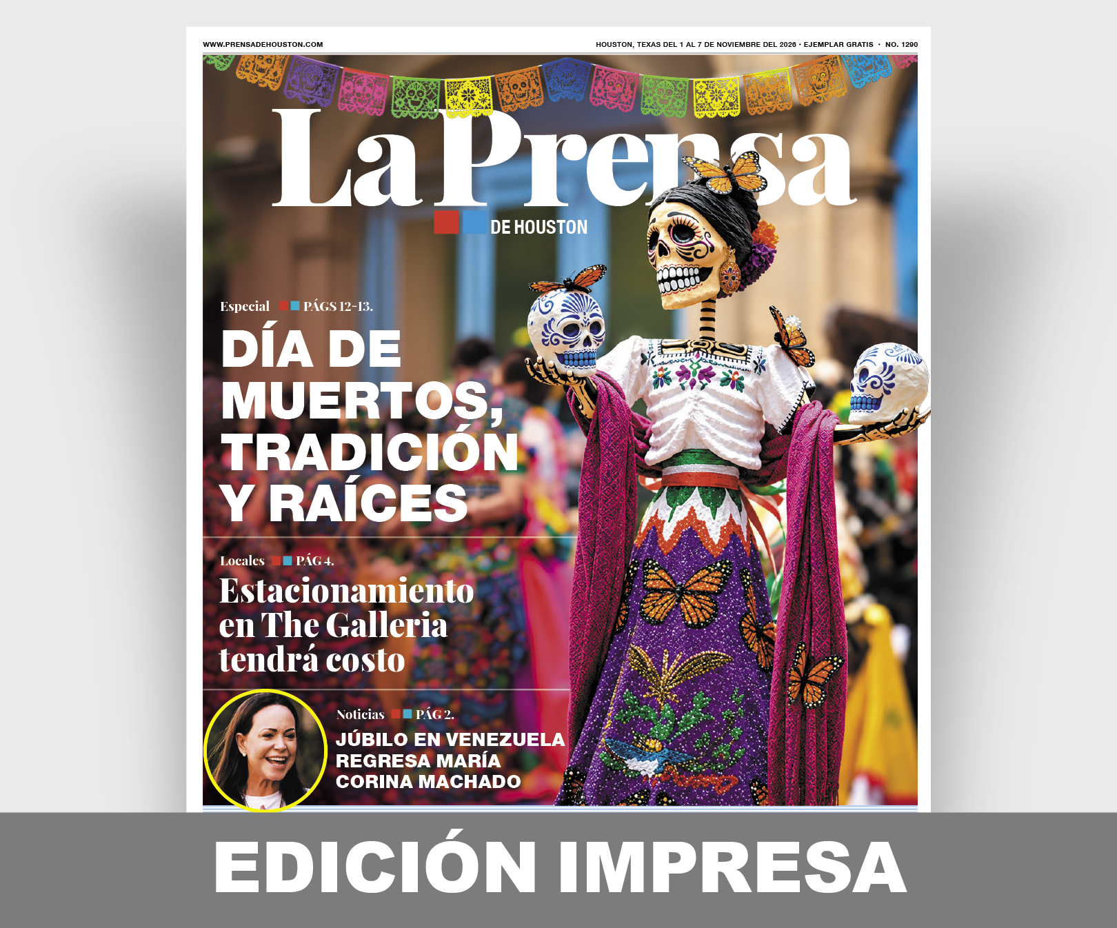 Edición impresa de La Prensa de Houston